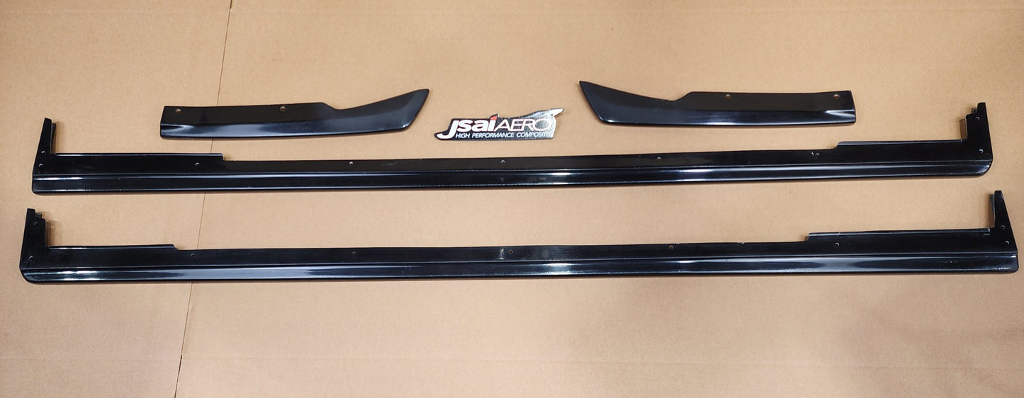 JSAI Aero aftermarket side skirts kit full set black finish car body kit components layo