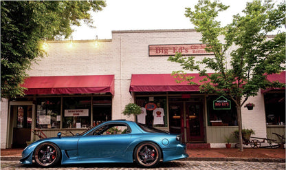 1993 Mazda RX-7 FD3S Vertex style side skirts by JSAI Aero aftermarket side skirt extensions body kit