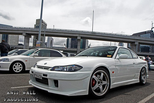 JSAI AERO Nissan S15 Silvia 200SX S-Tune style front bar body kit upgrade, designed to enhance aggressive front-end styling and aerodynamic performance.