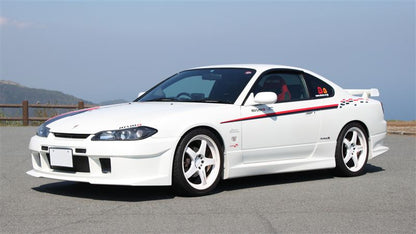 JSAI AERO Nissan S15 Silvia 200SX S-Tune style side skirts body kit upgrade, designed to enhance side profile styling and aerodynamic performance.