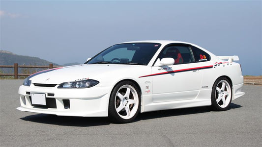 JSAI AERO Nissan S15 Silvia 200SX S-Tune style side skirts body kit upgrade, designed to enhance side profile styling and aerodynamic performance.