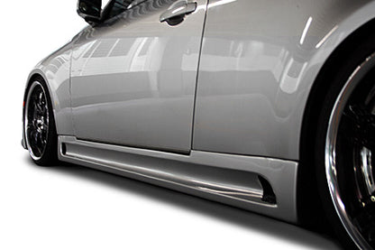 JSAI AERO Weber Sports style full body kit for Nissan V35 Skyline side profile, premium aftermarket aero package including front bar, side skirts, and rear bar for modified JDM builds.