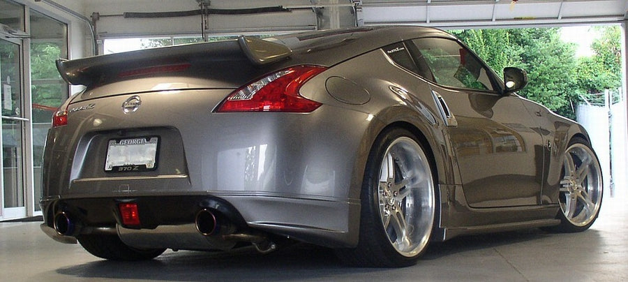 JSAI AERO Sunline Racing rear pods for Z34 Nissan 370Z, premium aftermarket aero kit component improving rear airflow, aggressive stance, and track-ready performance styling.