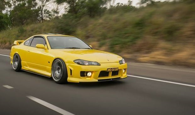 JSAI AERO JDM aero style front bar for Nissan S15 200SX Silvia, aftermarket body kit upgrade designed to enhance front-end styling and aerodynamic performance.