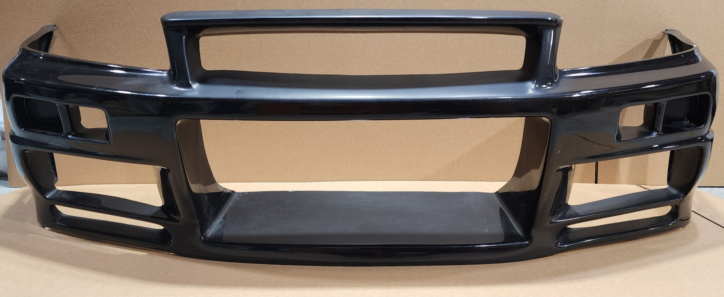 JSAI AERO Nissan Skyline R34 GT-R front bumper for performance and custom styling.