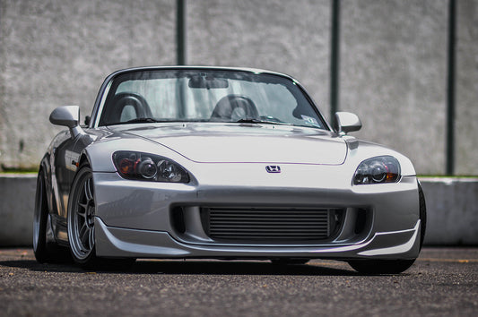 Honda S2000 AP2 with Enkei RPF1 wheels, modified performance car with aftermarket rims and clean street styling