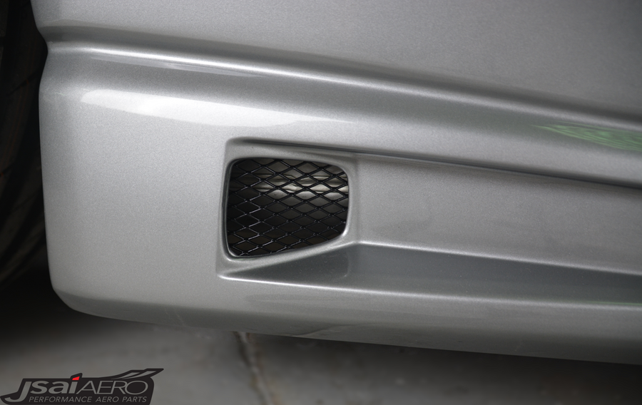 JSAI Aero Altia side skirts installed on vehicle showcasing sleek side profile enhanced aerodynamics and aggressive styling for performance build