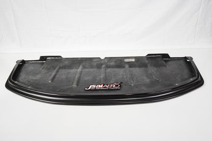 JSAI Aero fibreglass front lip panel shown from the underside with black edge trim and mounting points
