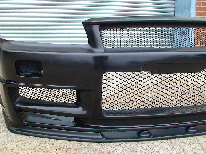 JSAI Aero front bumper with mesh grille for aftermarket performance body kit