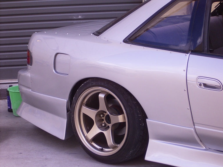 JSAI Aero Nissan S13 Silvia 50mm rear over fenders performance aero body kit