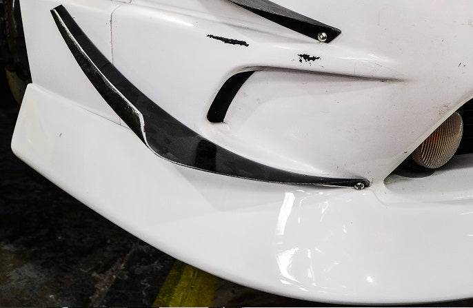 JSAI Aero front bumper canards on Nissan Silvia S13 performance aero body kit