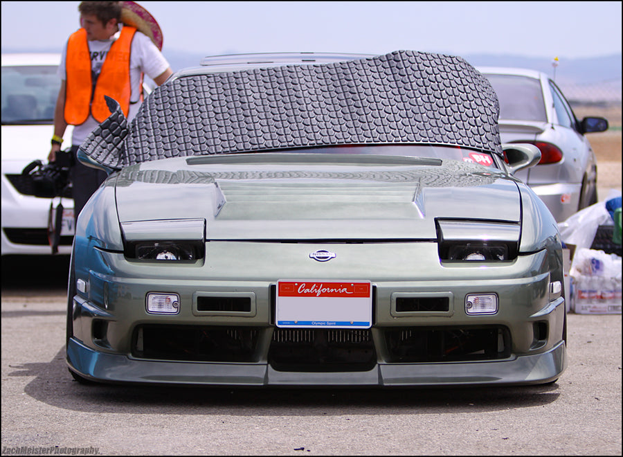 Nissan Silvia S13 with JSAI Aero front bumper performance aero body kit front view