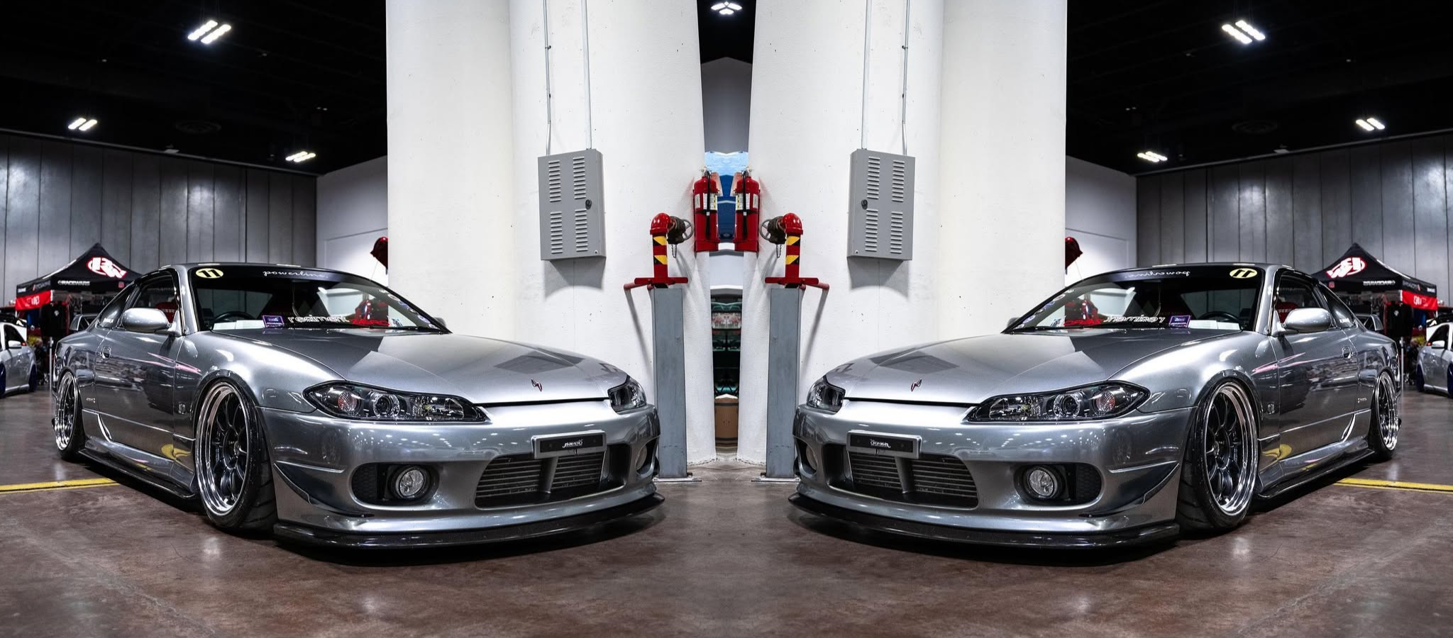 Nissan Silvia S15 with JSAI Aero front bumper, side skirts and rear aero performance body kit