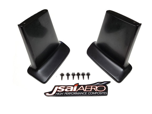 JSAI Aero rear bumper spats kit with mounting hardware