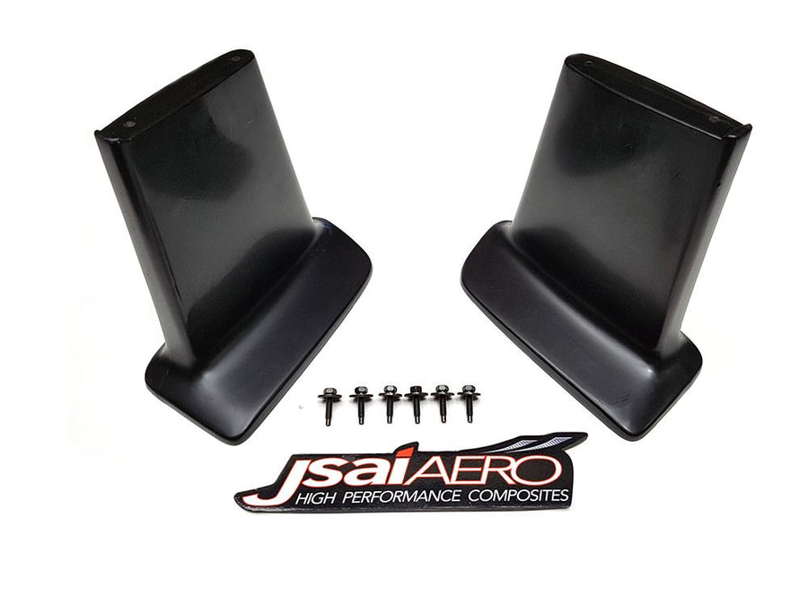 JSAI Aero rear bumper spats kit with mounting hardware