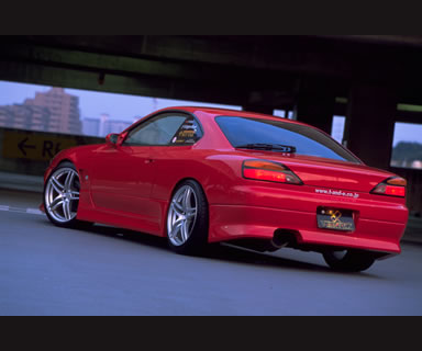 JSAI AERO Nissan S15 200SX Vertex style rear bar body kit upgrade, designed to enhance rear styling and aerodynamic performance.