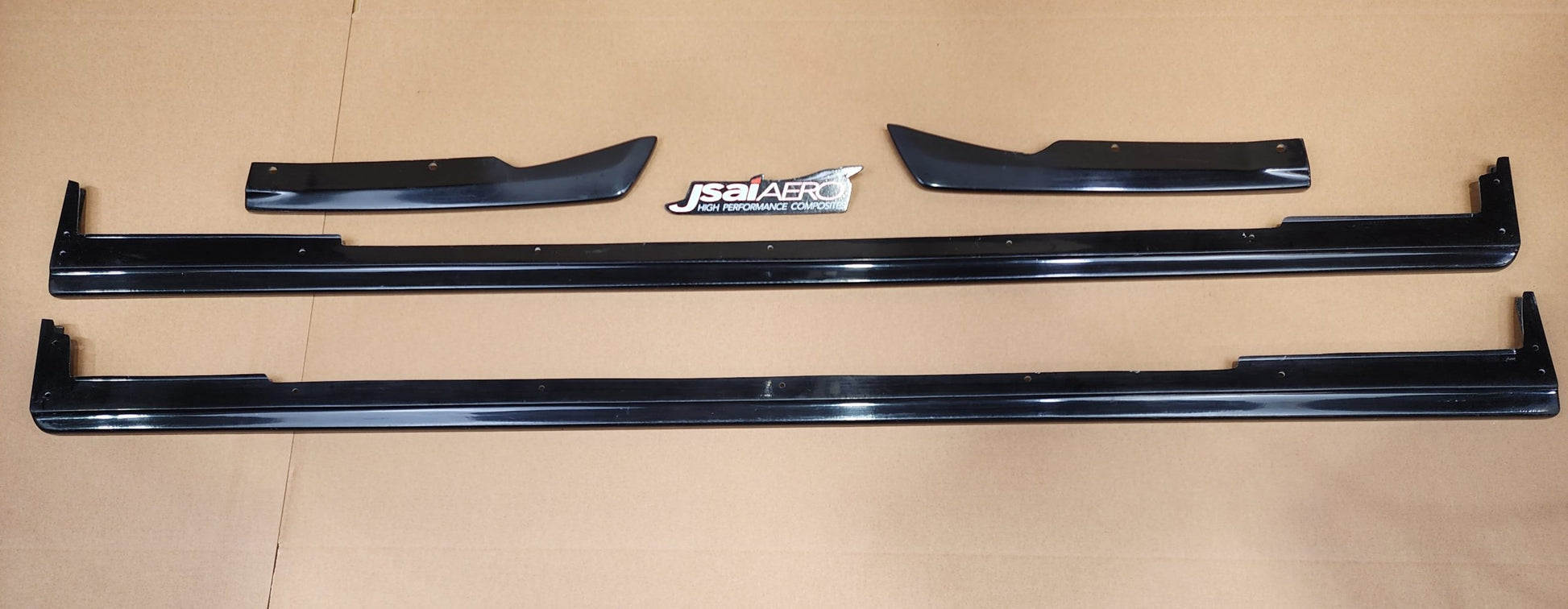 JSAI Aero aftermarket side skirts kit full set black finish car body kit components layo