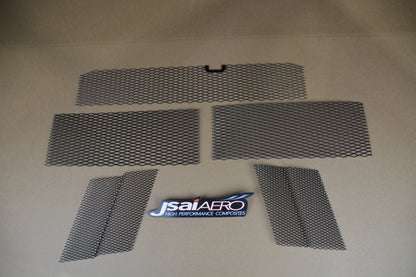 JSAI Aero Altiamesh front bumper mesh grille installed showcasing high airflow design durable construction and aerodynamic performance styling for automotive builds