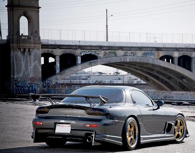 Mazda RX-7 FD3S D1 GT style rear bar by JSAI Aero aftermarket rear bumper bar body kit upgrade