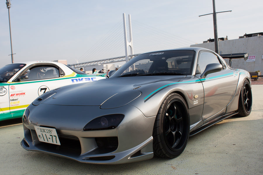 Mazda RX-7 FD3S FEED style front bar by JSAI Aero aftermarket front bumper upgrade