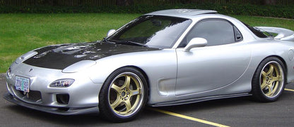 Mazda RX-7 FD3S FEED style side skirt extensions by JSAI Aero aftermarket side skirt add-ons body kit
