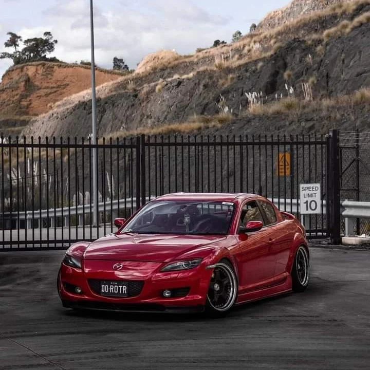 Mazda RX8 customer build featuring JSAI Aero kit showcasing custom aero parts aggressive styling and performance focused modification setup
