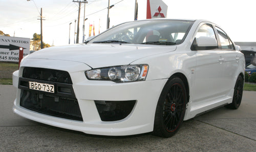 Mitsubishi Lancer CJ JUN style front bumper aftermarket body kit upgrade