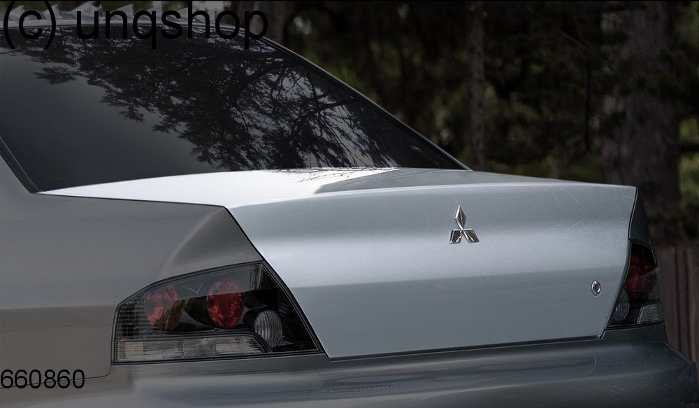 Mitsubishi Lancer Evo 8 boot lid for lightweight rear panel replacement and performance upgrade