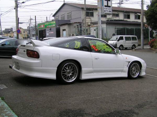 Nissan 180SX Vertex style side skirts for aftermarket body kit and aerodynamic styling upgrade