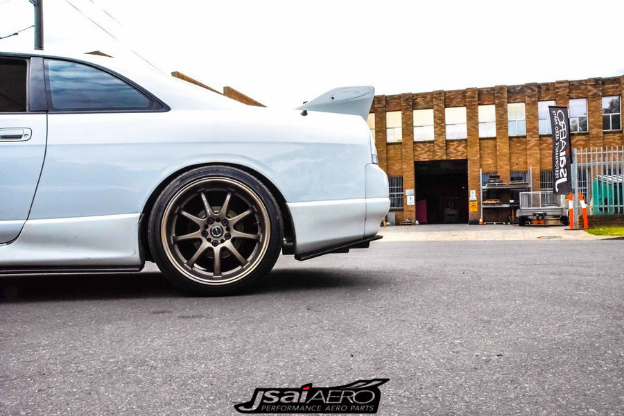 Rear bumper extensions for Nissan Skyline R33 GTS-T by JSAI Aero.