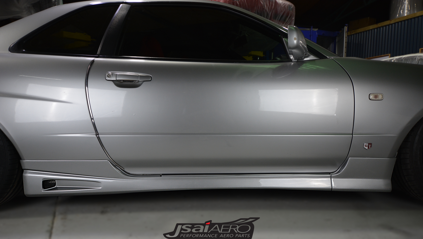 Nissan R34 Altia style side skirts aftermarket body kit