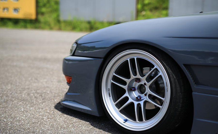 Nissan S14 Silvia 200SX Series 2 Kouki Vertex Lang style front fenders aftermarket body kit