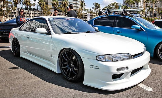 Nissan S14 Silvia 200SX Series 1 Zenki Vertex Lang style front bar by JSAI Aero