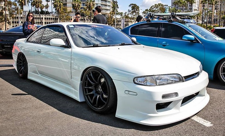 Nissan S14 Silvia 200SX Series 1 Zenki Vertex Lang style front bar by JSAI Aero