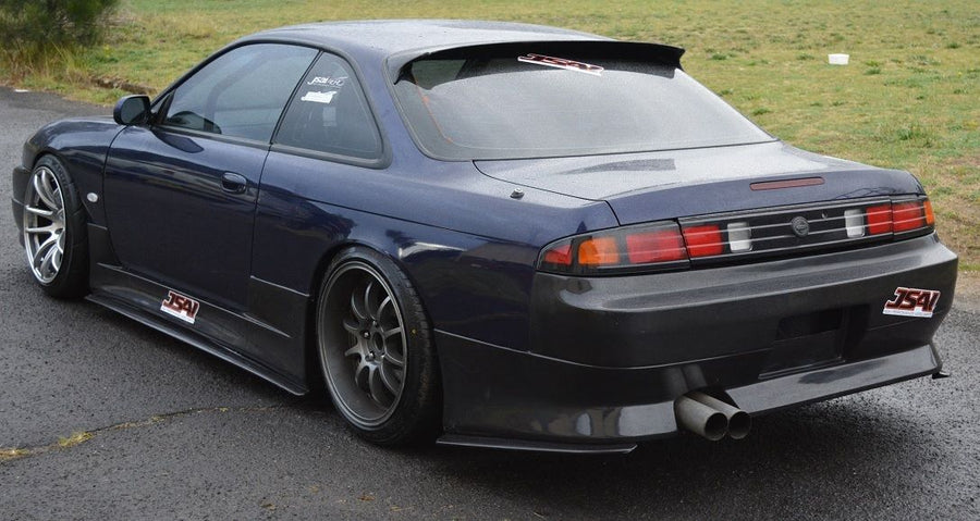 Nissan S14 Silvia 200SX Vertex style rear bar extensions aftermarket aero kit