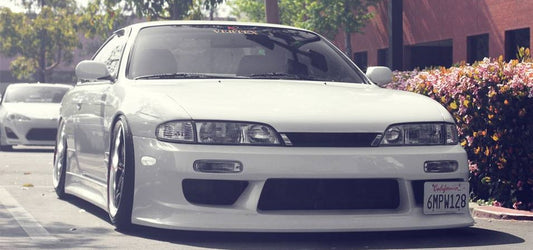 Nissan S14 Silvia 200SX Series 1 Zenki Vertex Lang style front bar by JSAI Aero