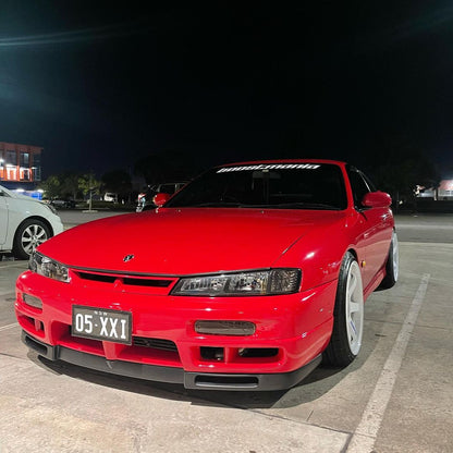 Nissan S14 Series 2 Silvia 200SX OEM style front lip aftermarket body kit
