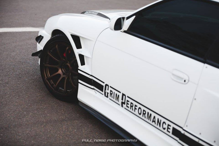 Nissan S14 Series 2 Silvia 200SX 30mm wide front fenders aftermarket body kit