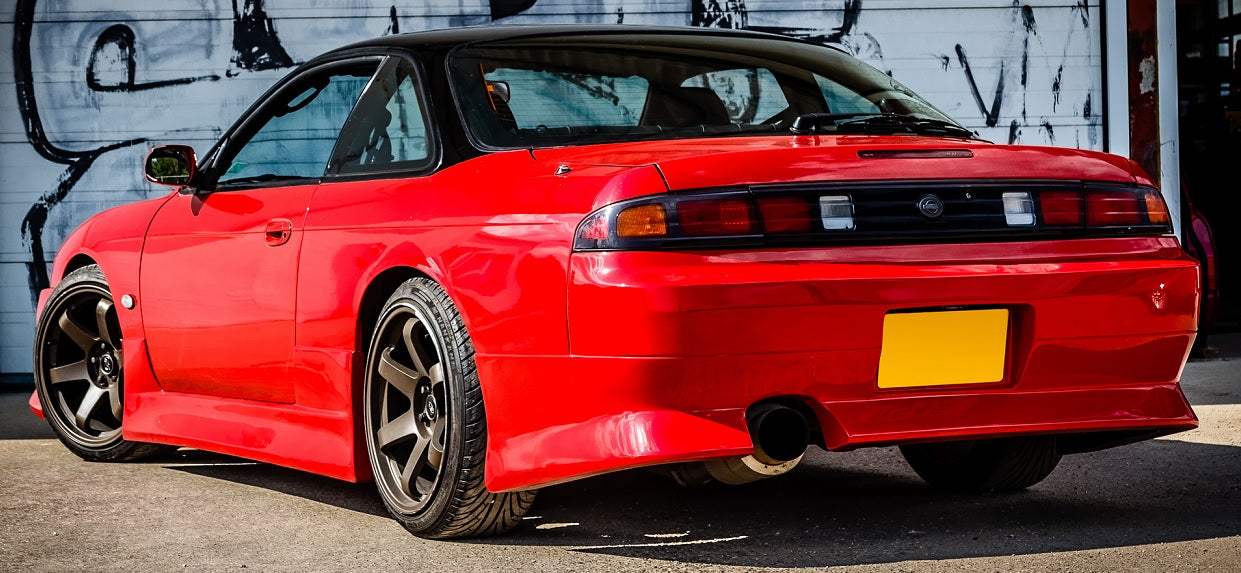 Nissan S14 Silvia 200SX Vertex style rear bar aftermarket aero body kit