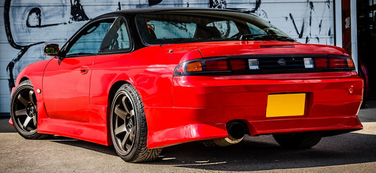 Nissan S14 Silvia 200SX Vertex style rear bar aftermarket aero body kit
