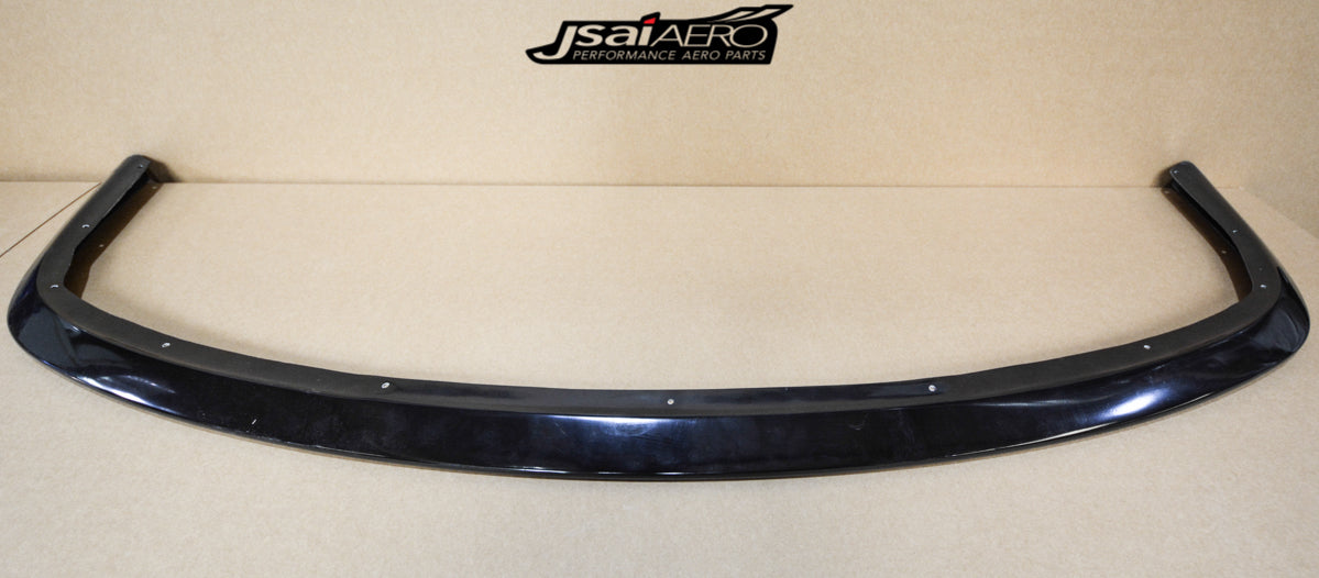 JSAI Aero Nissan S15 200SX Silvia OE front lip spoiler close up highlighting fitment quality aerodynamic design and aggressive front end styling for performance builds
