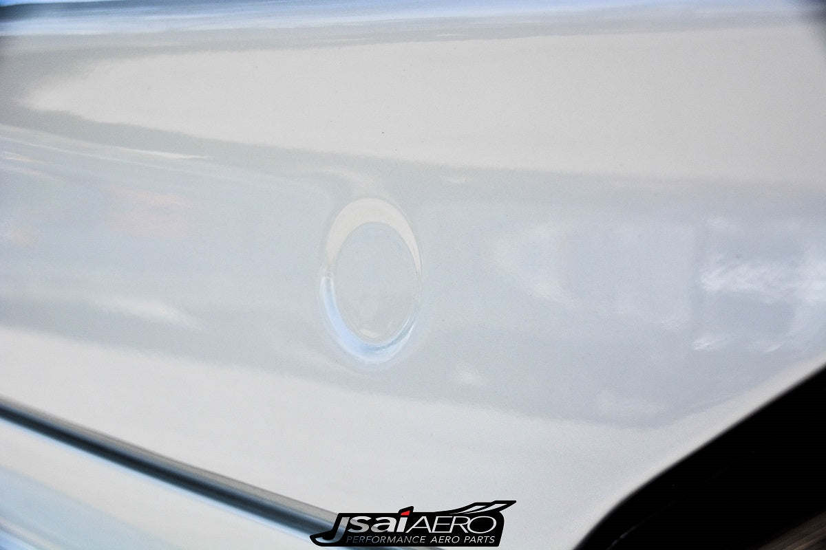 JSAI Aero Nissan S15 Silvia keyless lightweight FRP boot lid close up showcasing material quality smooth finish and weight reduction design for performance focused builds