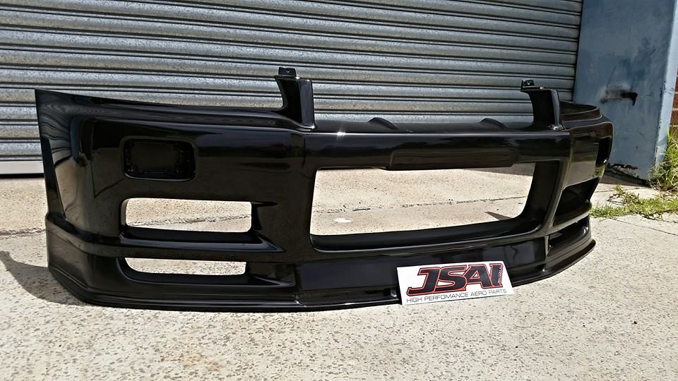 JSAI Aero front bumper for Nissan Skyline R34 performance body kit