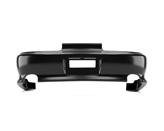 Nissan S14 200SX Vertex style rear bar by JSAI Aero, black aftermarket JDM rear bumper for street, drift and track builds.