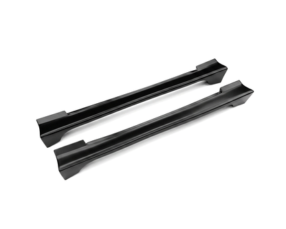 Nissan S14 200SX Vertex style side skirts by JSAI Aero, black aftermarket JDM aero body kit pair for street, drift and track builds.
