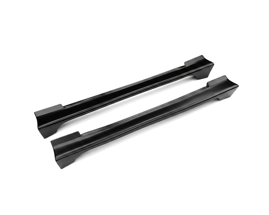 Nissan S14 200SX Vertex style side skirts by JSAI Aero, black aftermarket JDM aero body kit pair for street, drift and track builds.