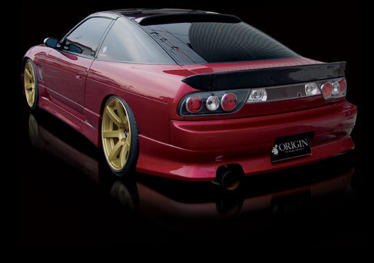 Origin Lab Streamline rear bumper for Nissan 180SX with aggressive aero styling and performance upgrade