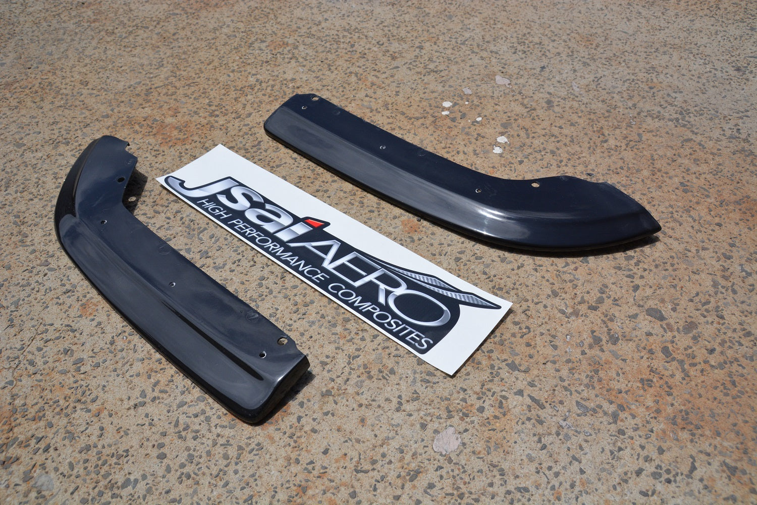 Aftermarket side skirt extensions unpainted pair body kit add-ons parts layout