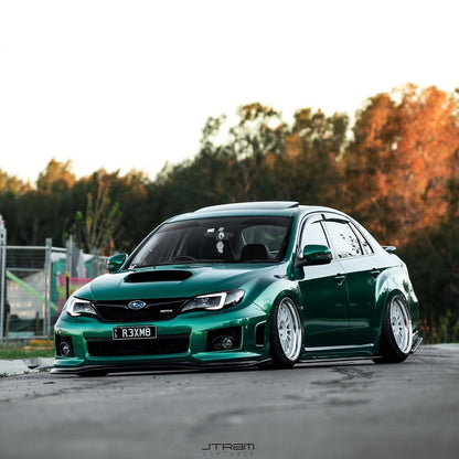 Subaru Impreza GVB GRB Liberal style front lip by JSAI Aero aftermarket body kit close-up detail