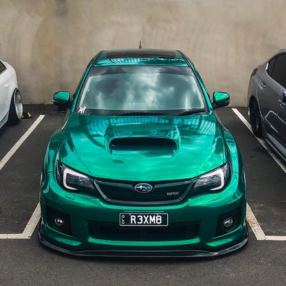 Subaru Impreza GVB GRB Liberal style front lip by JSAI Aero aftermarket body kit side angle view